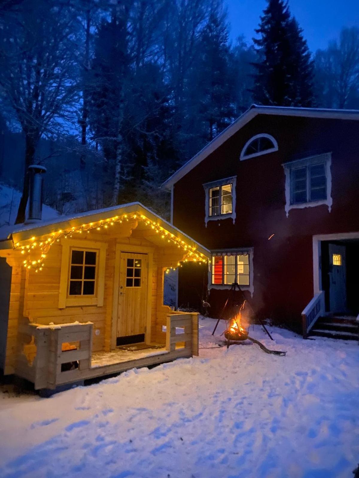Charmig Villa Med Bastu Och Snabbt Wifi Langav Ngoại thất bức ảnh
