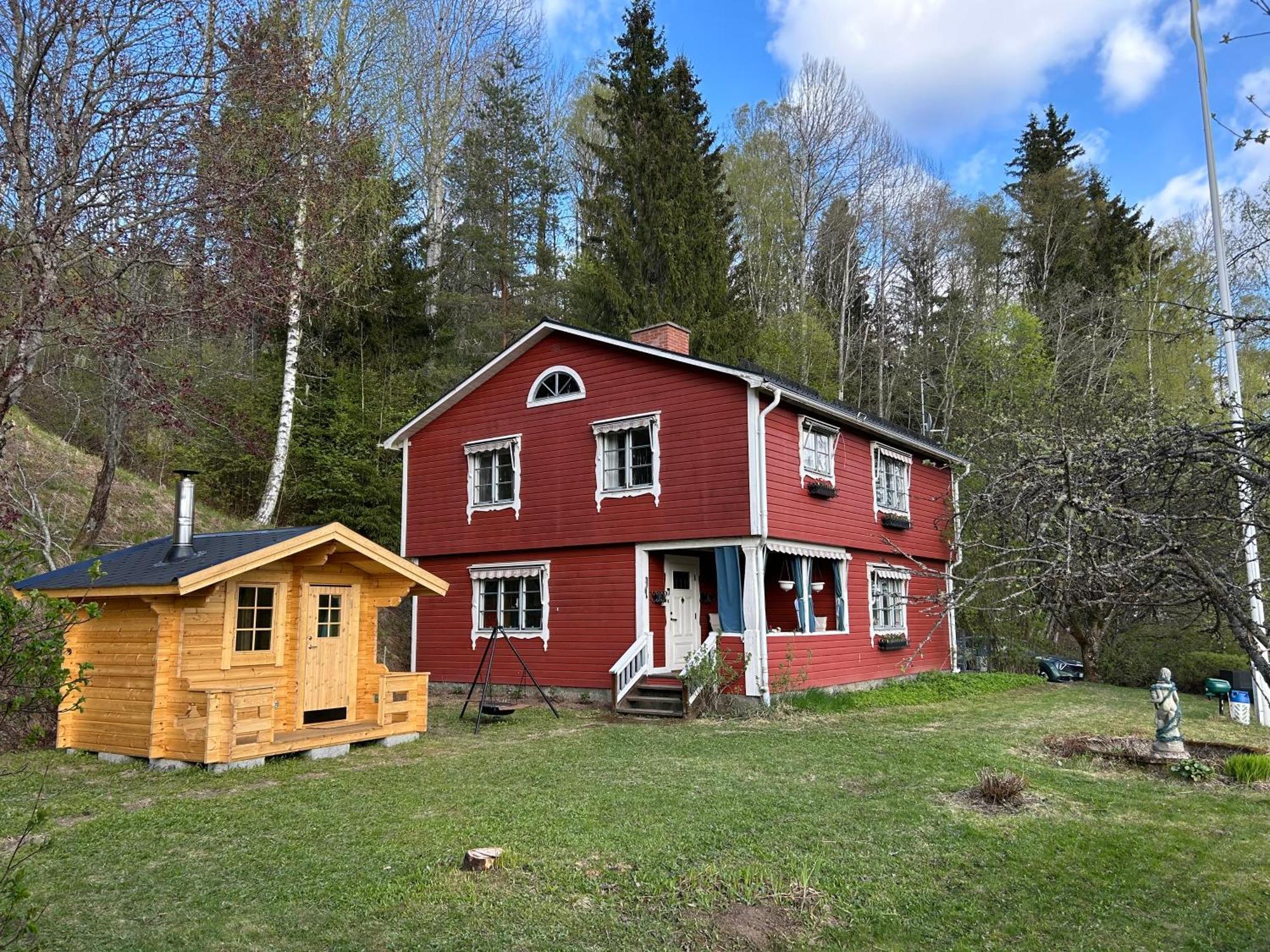 Charmig Villa Med Bastu Och Snabbt Wifi Langav Ngoại thất bức ảnh